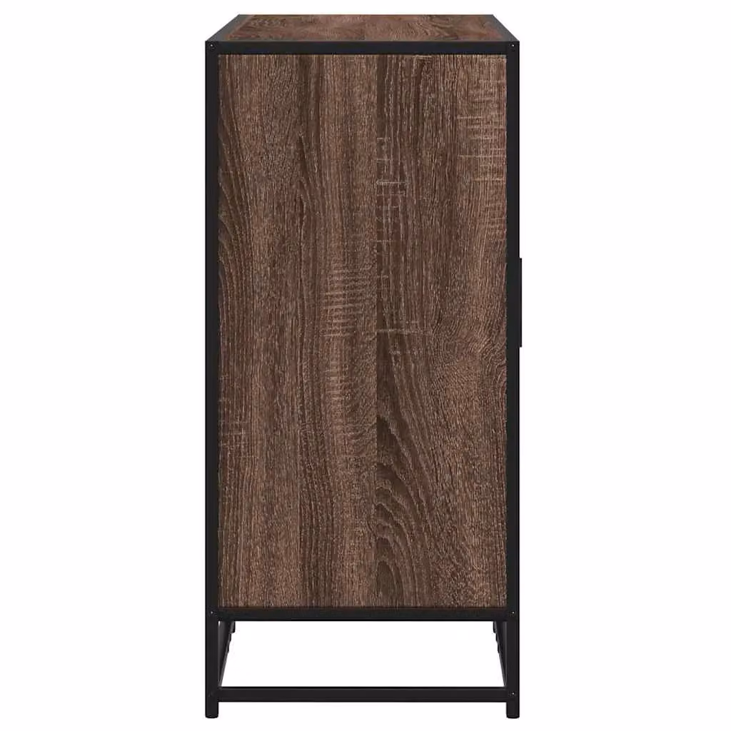 Berkfield Home Industrial Sideboard in Brown Oak, W/D/H: 94 x 35 x 76 cm – 4