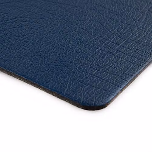 Lara May Set of 6 Blue Leather Placemats and 6 Leather Coasters – 5
