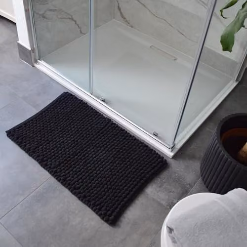 Allure Bath Fashions Luxury Chunky Bobble Bath Mat, Black, W: 80 cm, D: 50 cm – 6