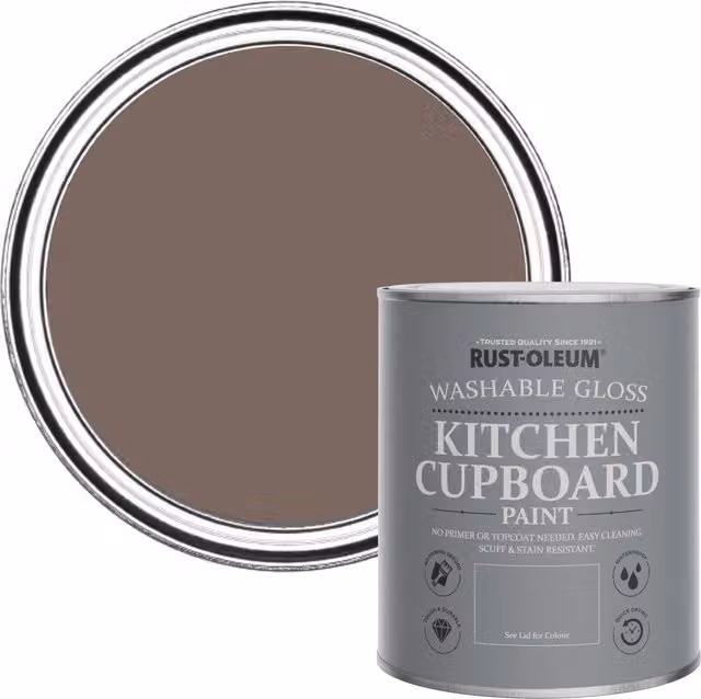Rust-Oleum Kitchen Cupboard Paint in Gloss Finish, Rivers Edge, 0.75 l