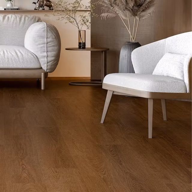 FloorLabs Brown Oak Effect Wood Look Plank Laminate Flooring with Click System