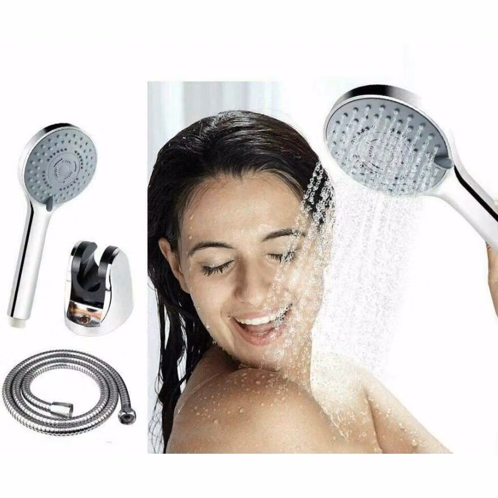 Hinsinc Multi Function Universal Shower Head Set in Chrome Silver – 3