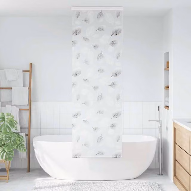 Berkfield Home Grey Opaque Shower Roller Blind with Cassette, W/H: 66 x 240 cm
