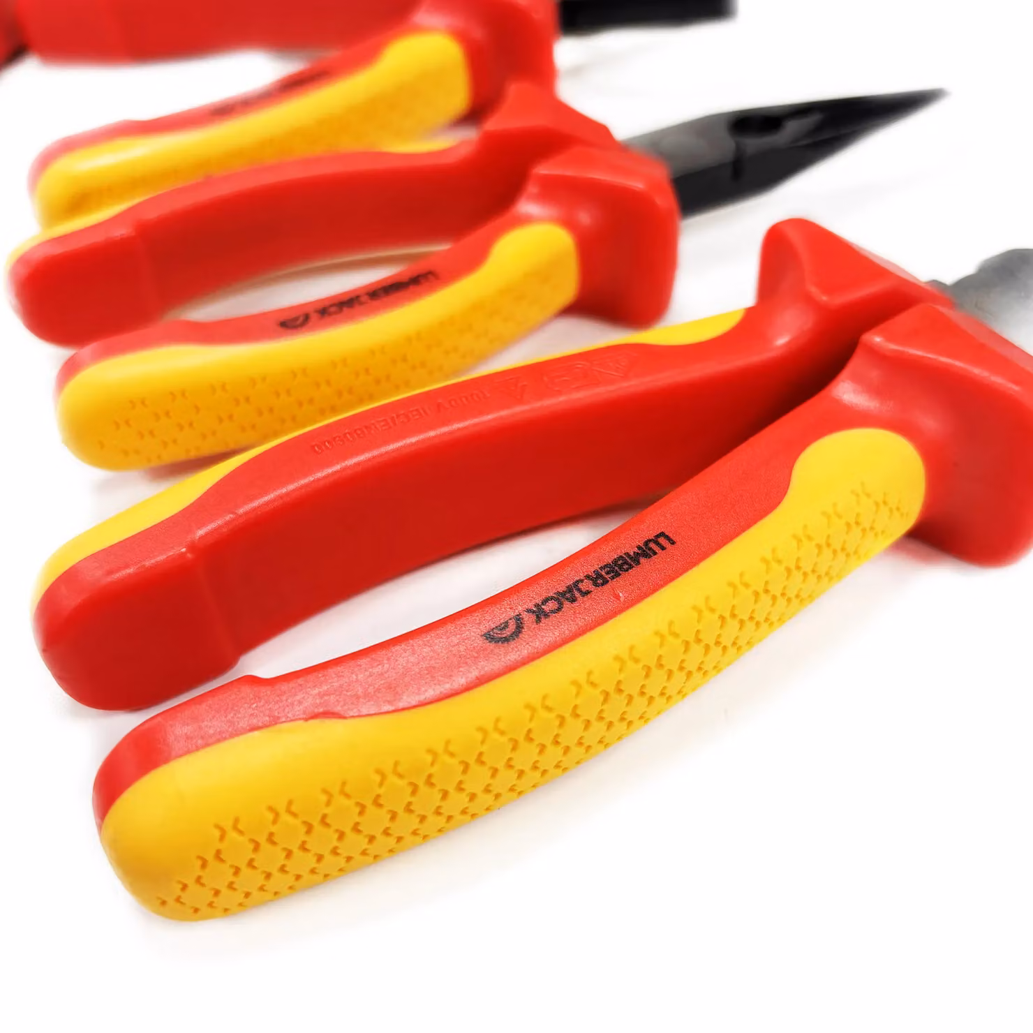 Lumberjack 11-Piece VDE Insulated Electricians Tool Set with Pliers and Screwdrivers in Red – 11