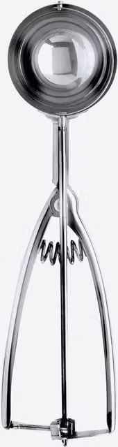 Kilo Stainless Steel Round Ice Cream Scoop, 55mm, Metallic Silver – 1