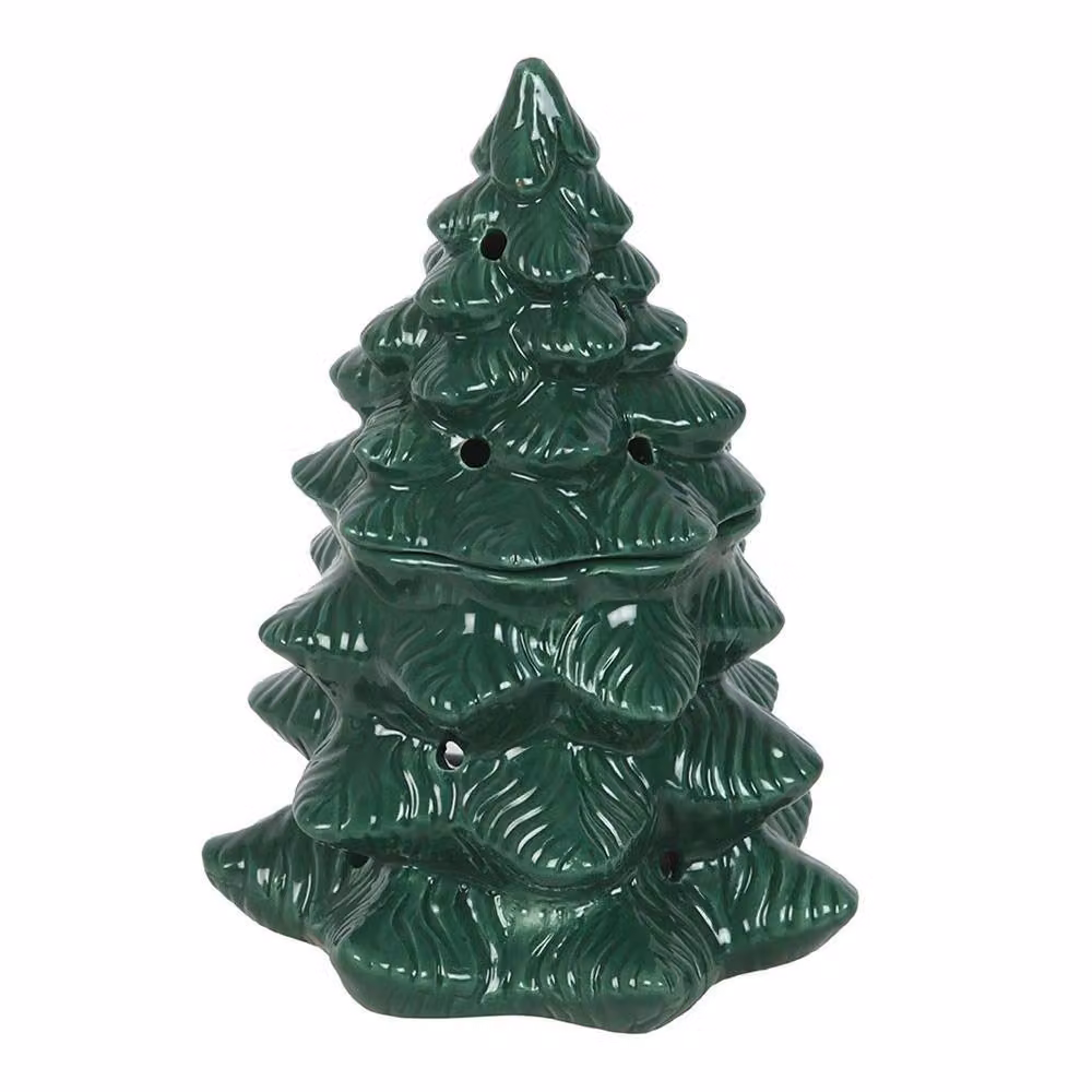 Something Different Fir Tree Ceramic Oil Burner in Green – 2