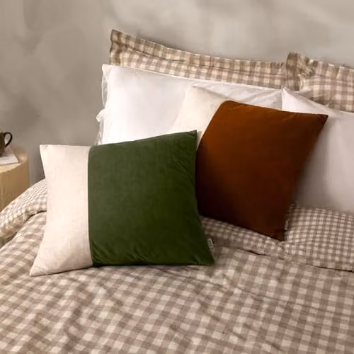 Yard Green Velvet Square Cushion with Removable Washable Cover, W/D/H: 50 x 50 x 50 cm – 4