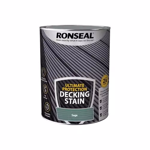 Ronseal Ultimate Protection Decking Stain in Sage Green, 5 l – 2
