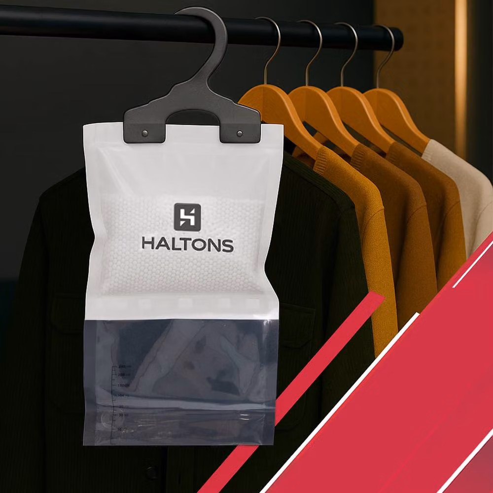 Haltons Hanging Dehumidifier Moisture Absorbers, 210g, Pack of 20, White – 6