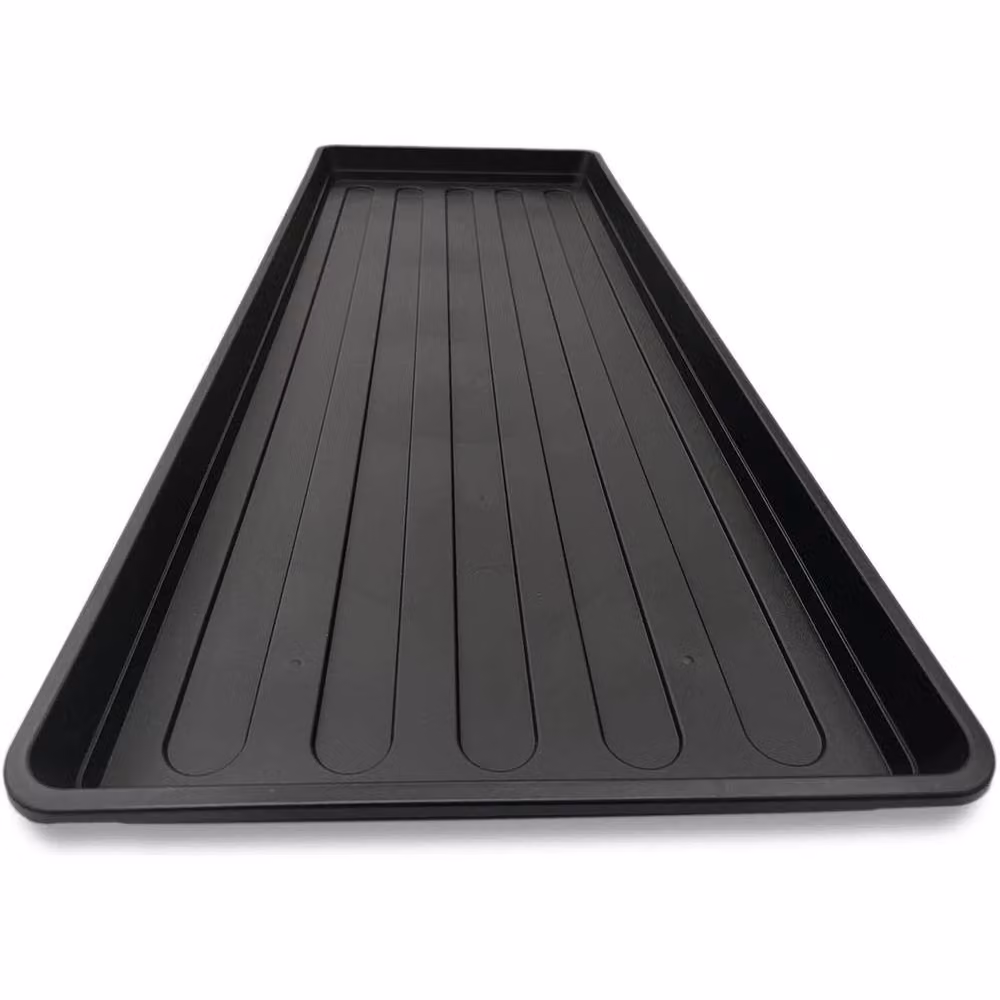 Nordara Black Rigid Plastic Grow Bag Drip Watering Tray for Indoor Planters – 4