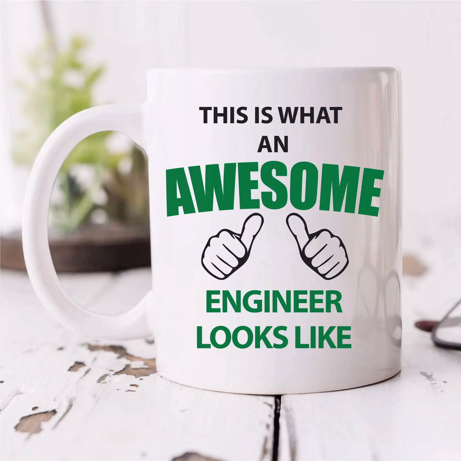 60 Second Makeover Limited This Is What An Awesome Engineer Looks Like Ceramic Mug in White – 2