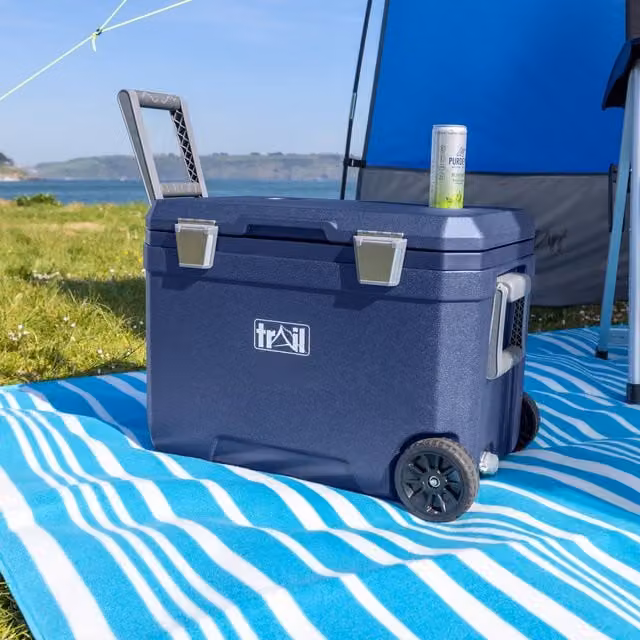 Trail 45L Insulated Cool Box on Wheels in Blue