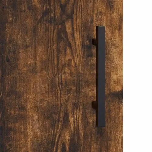 vidaXL Highboard in Smoked Oak, Brown, W/D/H: 34.5 x 33.7 x 180 cm – 3