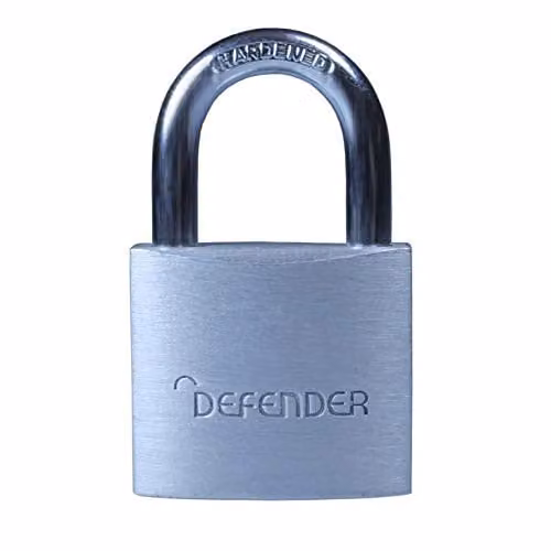 Defender 30mm Aluminium Padlock in Silver