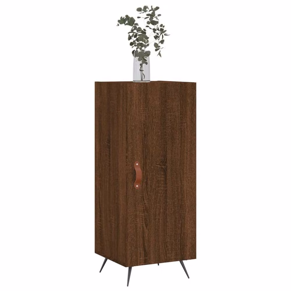 Berkfield Home Modern Sideboard in Brown Oak, W/D/H: 34.5 x 34.5 x 90 cm – 3