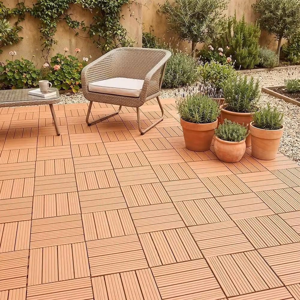 PAWNORA Brown Heavy Duty Anti Slip Deck Tiles, 12 Pack, W/D: 30 x 30 cm – 2