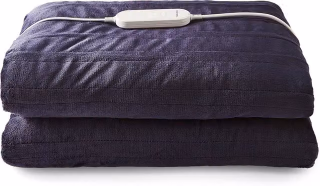 Morphy Richards EverCosy Small Blue Fleece Electric Heated Throw