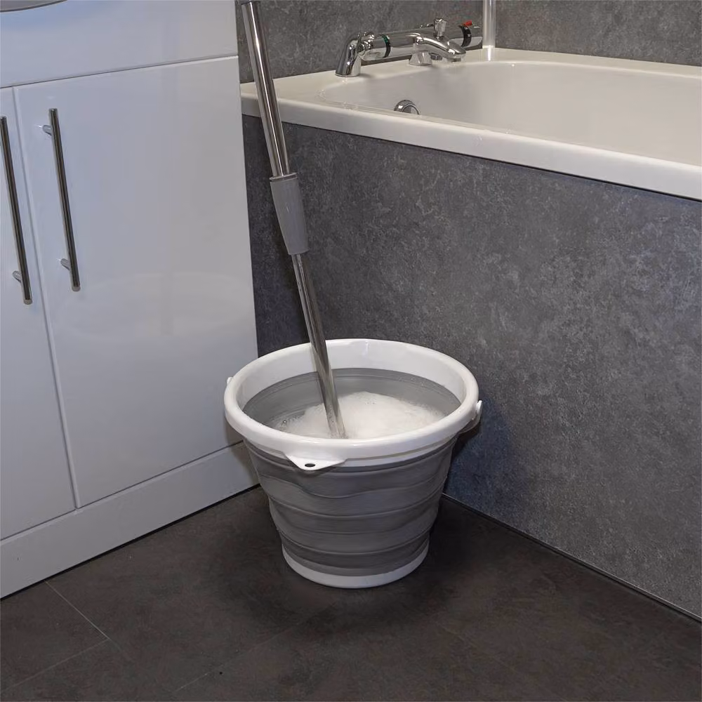 mysmartbuy Collapsible 5L Plastic Bucket with Handle in Grey – 2