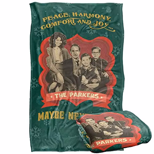 Warner Bros. A Christmas Story Christmas Card Super Soft Fleece Throw Blanket, Multicolour, W/D/H: 91 x 1 x 147 cm – 1