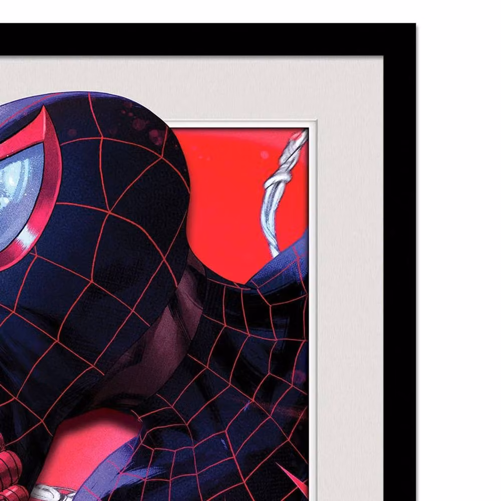Spider-Man Miles Morales Breakout Framed Paper Poster in Red – 2