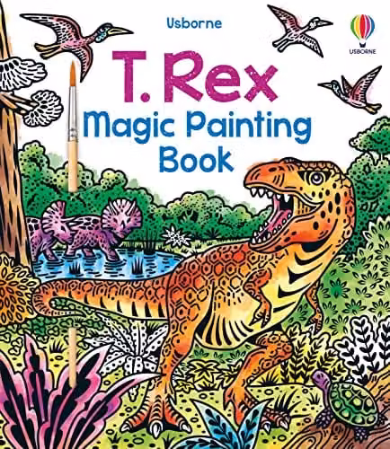 Usborne T. Rex Magic Painting Book in Multicolour