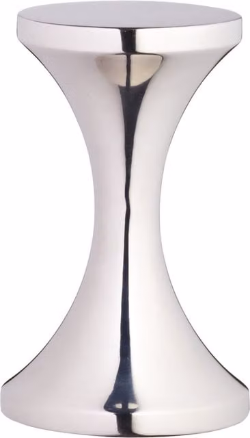 La Cafetire Double-Sided Metal Coffee Tamper in Silver