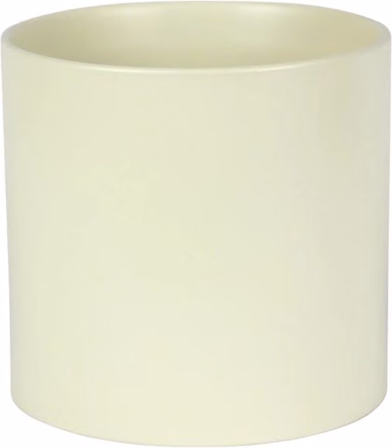 Kingsbury Gifts Beige Round Ceramic Tabletop Planter, H: 15.0 cm, W: 15.5 cm, D: 15.5 cm
