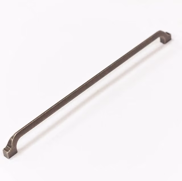 Handle & Home Traditional Iron D Handles in Matt Grey Pewter, 337mm