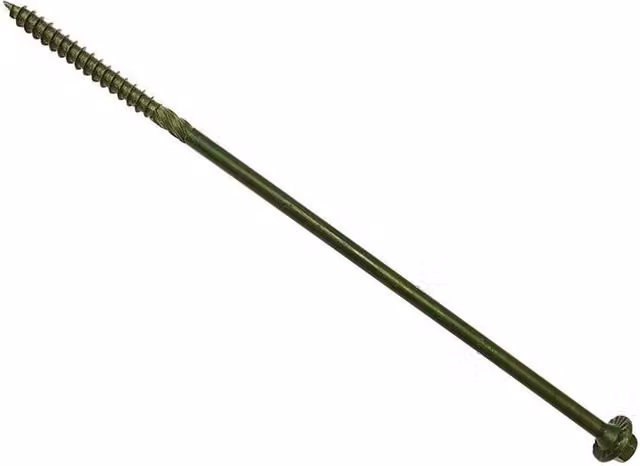 Forgefix Green Treated Timber Fixing Hex Head Screws, 20 Pack, Diameter: 6.3 mm, Length: 200 mm