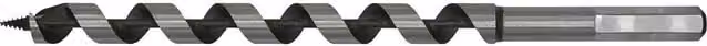 Loops Silver Hardened Auger Wood Drill Bit with Hexagonal Shank, 14 x 235 mm