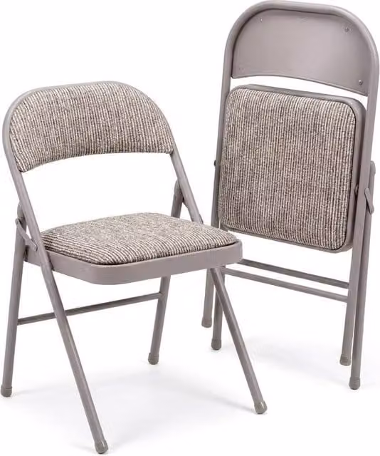 Bravich LTD Padded Fabric Folding Dining Chair in Taupe