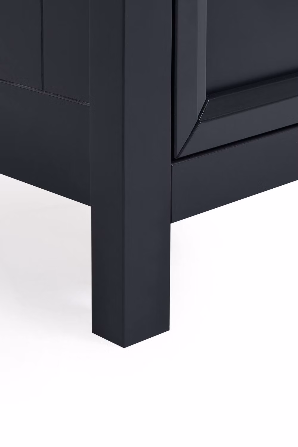 Julian Bowen Maine 3 Drawer Low Chest of Drawers in Anthracite Black – 6