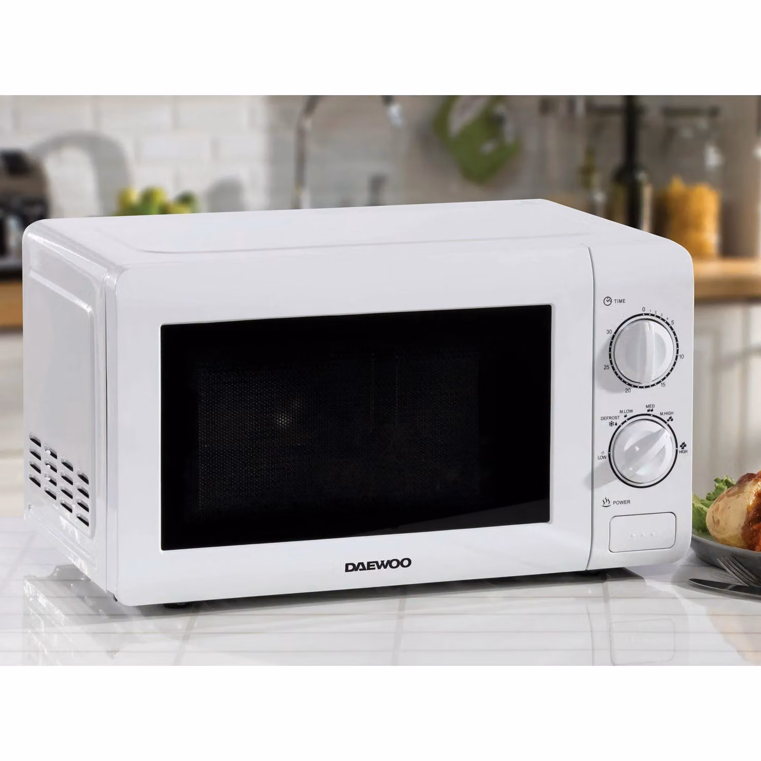 Daewoo 20 Litre Solo Microwave, 800W, White – 2
