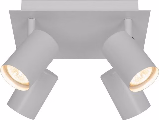 Nordlux Frida Square Metal Ceiling Spot Light, White, GU10 Mains – 1