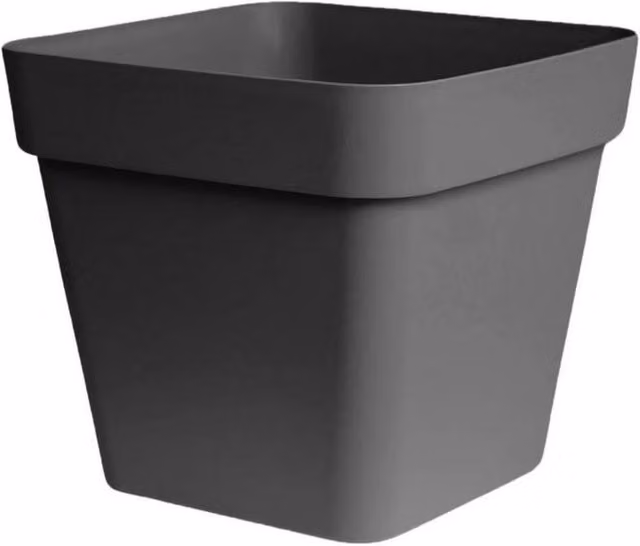 Lemon Pavilion Furniture and Decor Cleo Square Planter Tub, Black, W: 40 cm, D: 40 cm, H: 39 cm