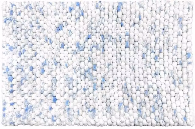 Allure Bath Fashions Marl Chunky Bobble Bath Mat, Blue, W/D/H: 80 x 50 x 1 cm – 1