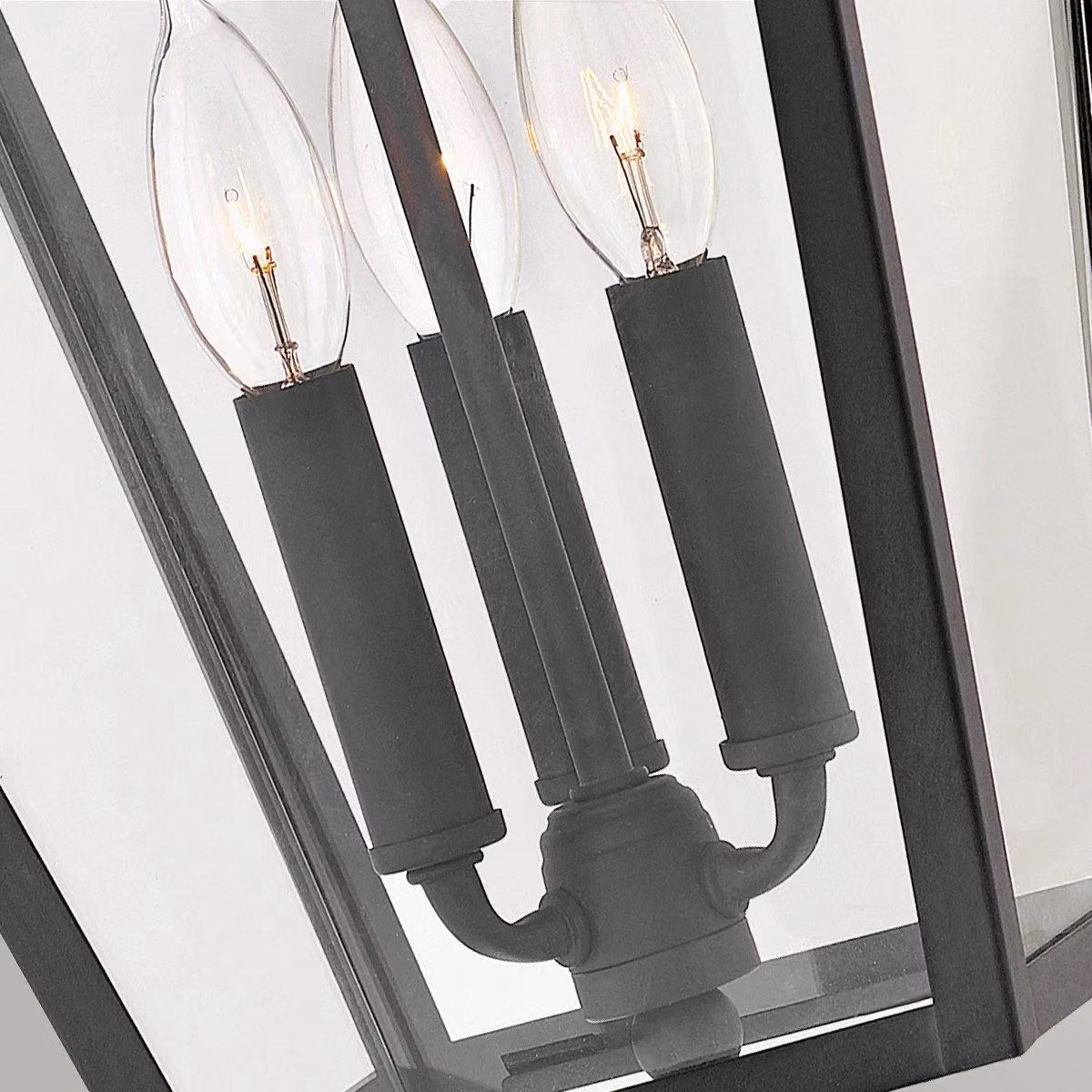 Netlighting Hinkley Alford Place Outdoor Pendant Ceiling Light in Museum Black with Transparent Glass and Metal, IP44 – 3