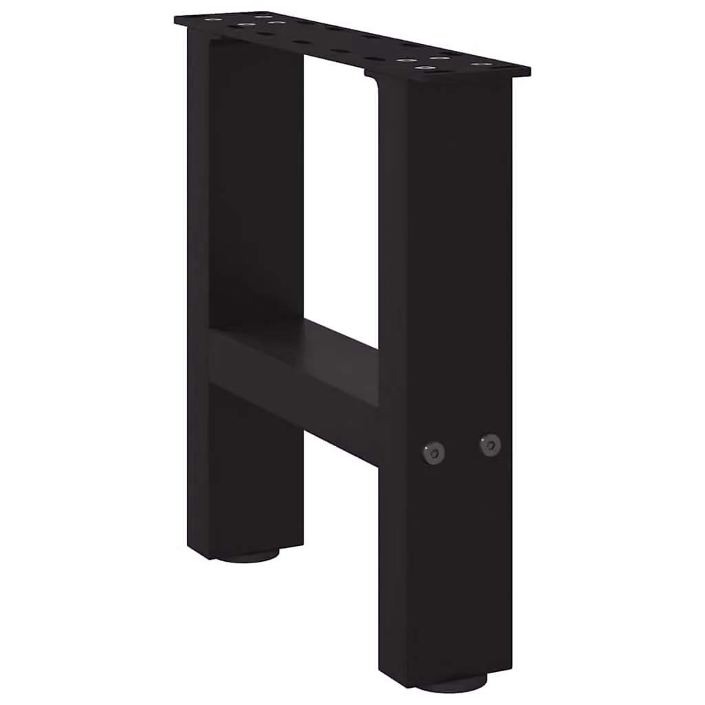 Berkfield Home Matt Black Steel Coffee Table Legs, 2 Pieces, H: 40 cm – 2