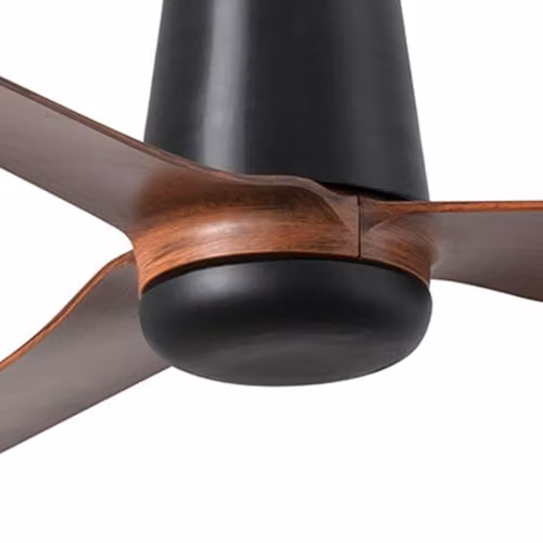 Netlighting Punt Tub Medium Ceiling Fan in Black and Dark Wood with 6 Speeds and Remote Control – 3