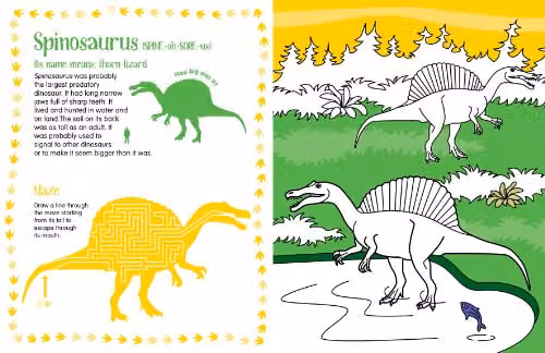 Frances Lincoln Dinosaur Colouring Book, Multicolour Paper Book – 2