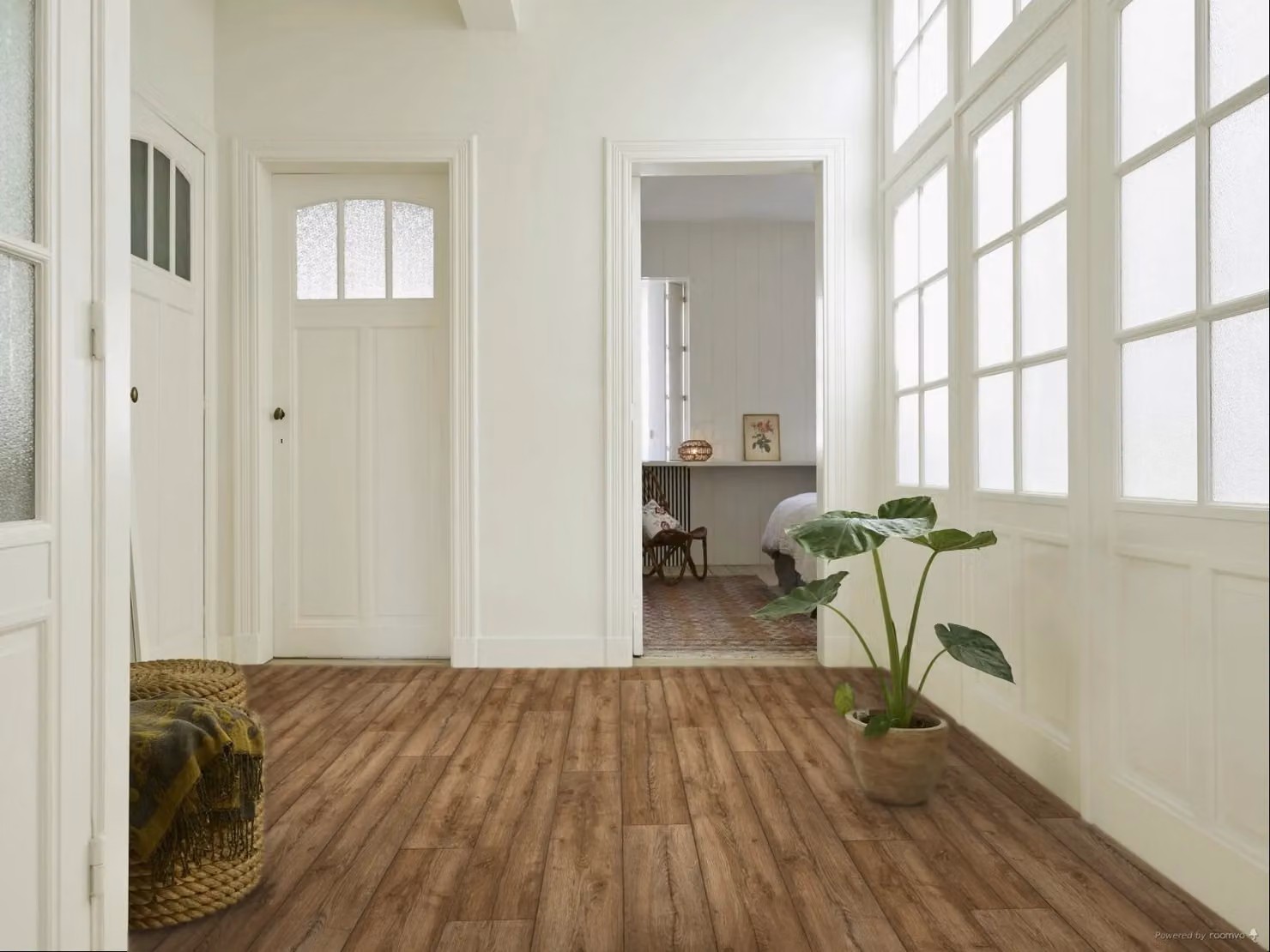 Vinyl Flooring UK Wood Effect Brown Cushion Backed Vinyl Flooring Sheet, 2.0mm, W: 100 cm, L: 200 cm – 2