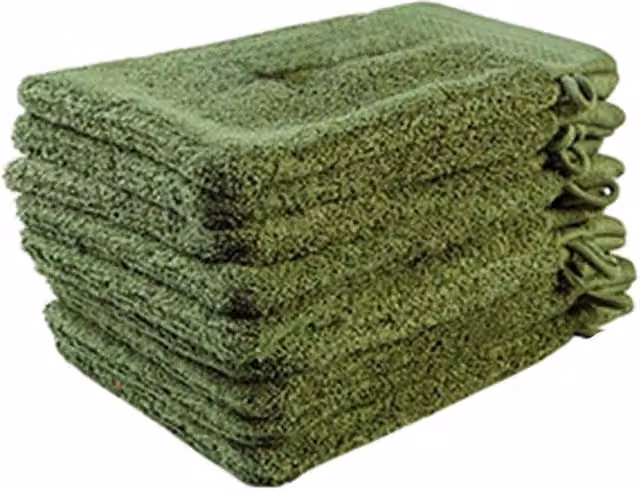ARTG Excellent Deluxe Wash Glove in Green, Fluffy Cotton and Microfibre – 1