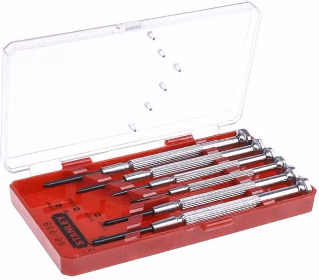 Stanley Manual Screwdriver Set, 6 Pack, Silver
