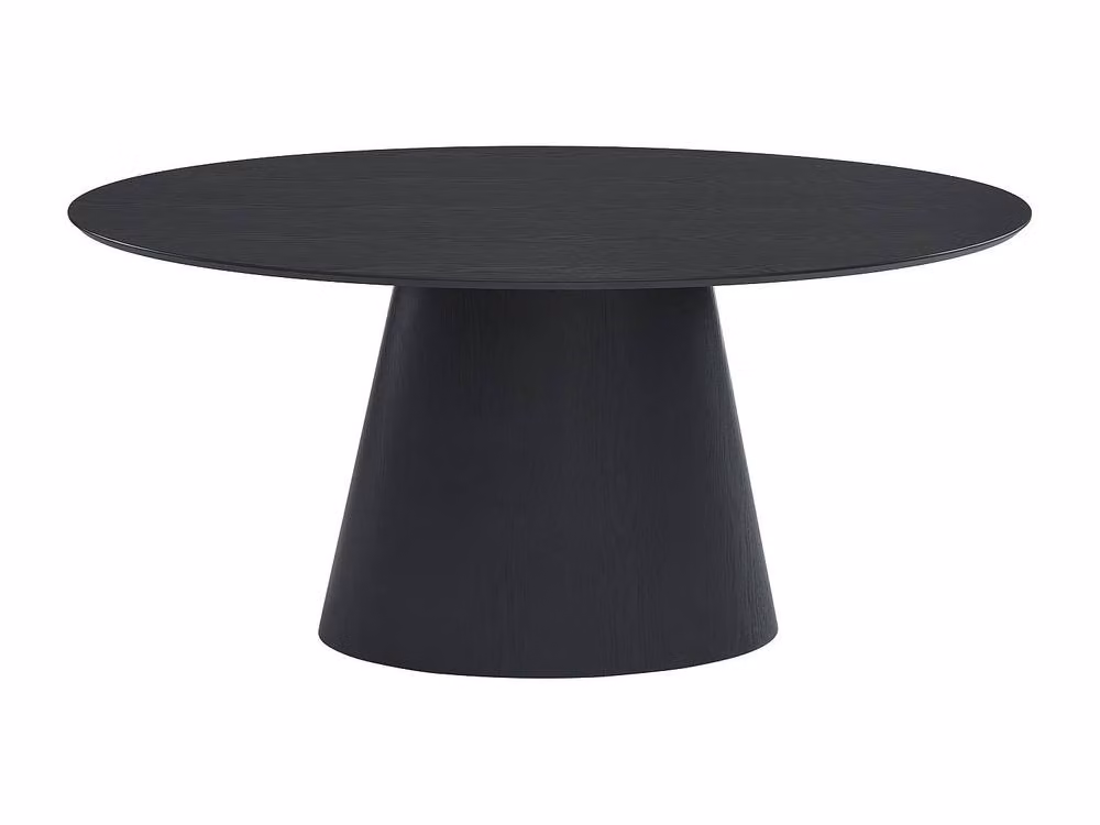 Vente-unique Antelada 6-Seater Oval Dining Table in Black MDF, W/D/H: 180 x 90 x 75 cm – 2