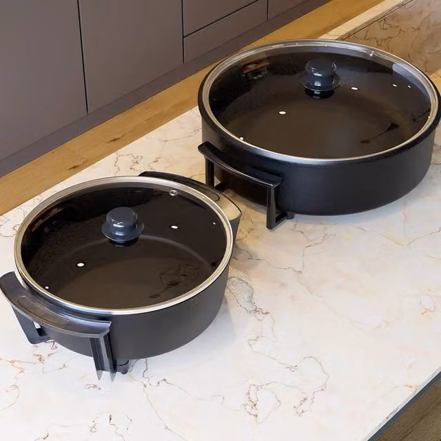 PAWNORA 8L Large Electric Frying Pan in Black – 1