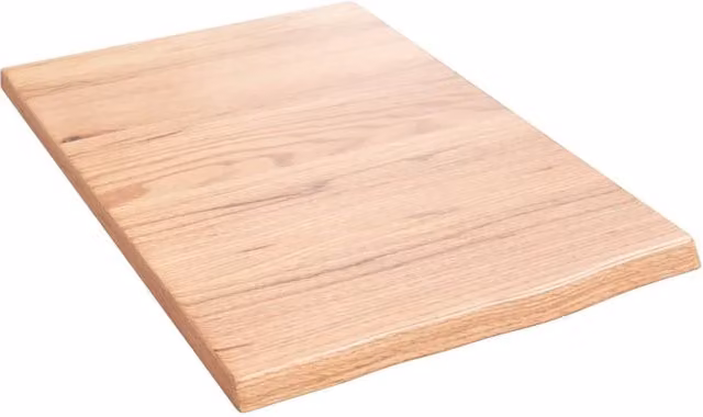 Berkfield Home Wall Mounted Oak Shelf, Light Brown, W: 60 cm, H: 40 cm, D: 2 cm