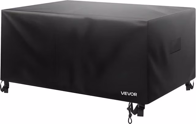 VEVOR Heavy Duty Waterproof Corner Sofa Patio Furniture Cover in Black – 1