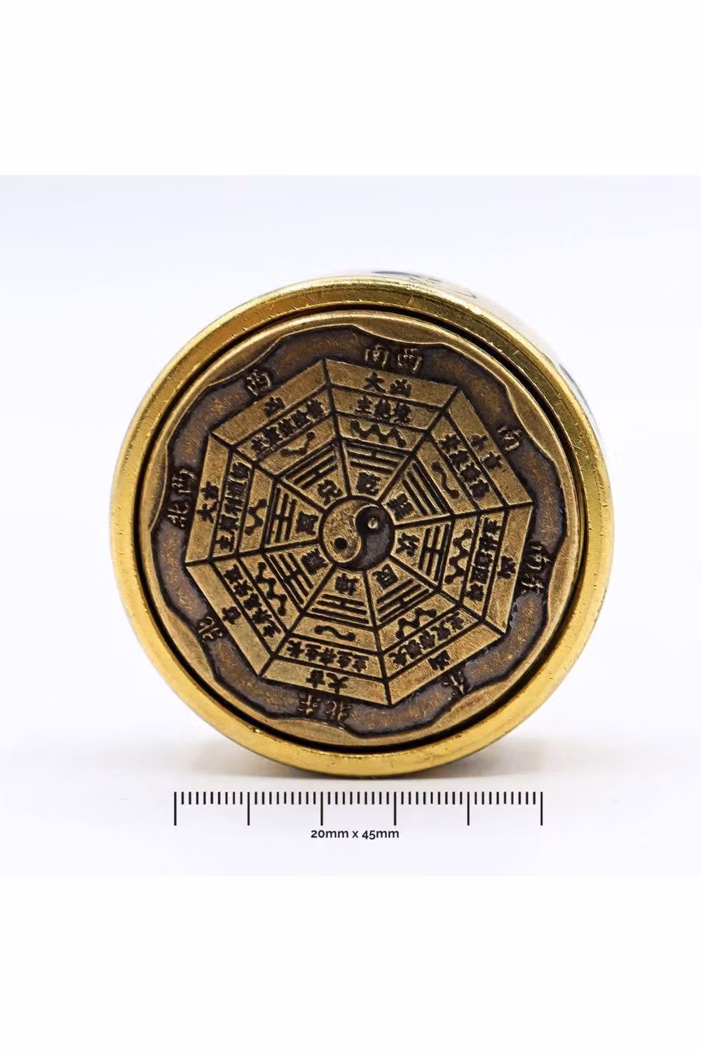 KDMD Feng Shui Fortune Bagua Energy Disc in Gold Metal for Tabletop Balance and Clarity – 2