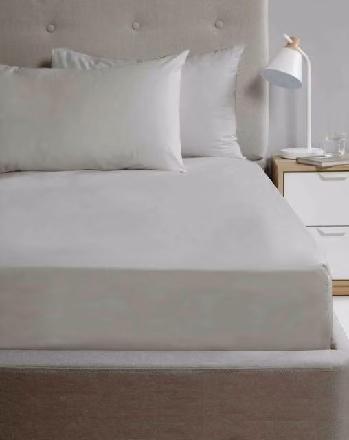 Rapport Home Microfibre Housewife Pillowcase Pair in Silver Grey with Envelope Closure