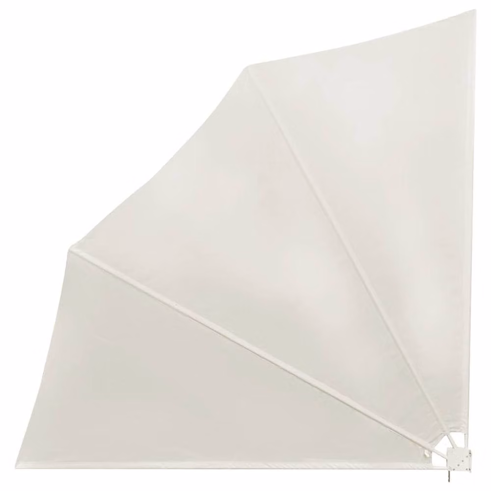 Berkfield Home Collapsible Balcony Side Awning in Beige, W/D/H: 140 x 140 x 140 cm – 2